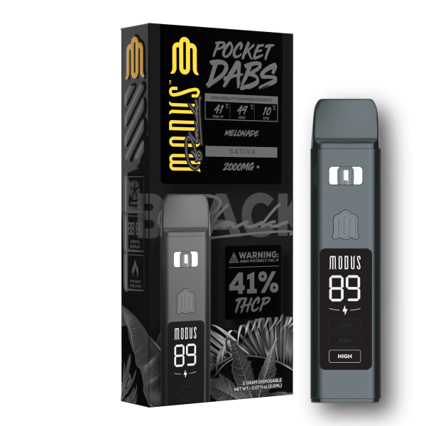 Modus Black Pocket Dabs Disposable 2G